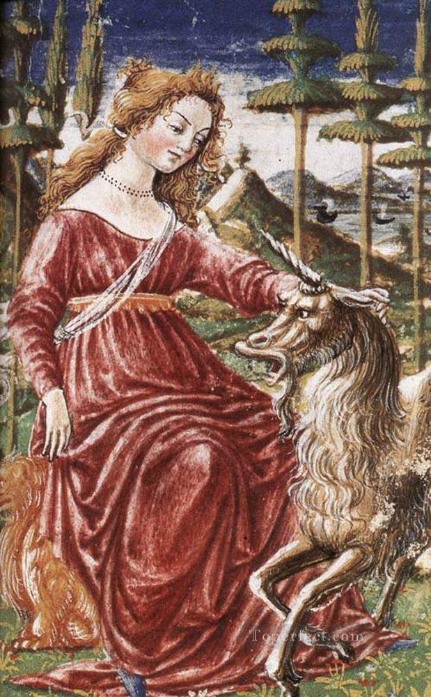 Chasity With The Unicorn Sienese Francesco di Giorgio Oil Paintings
